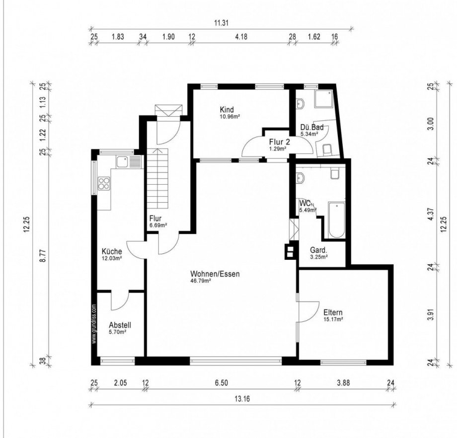 GR_Option_EG_Wohnen Haus Messel