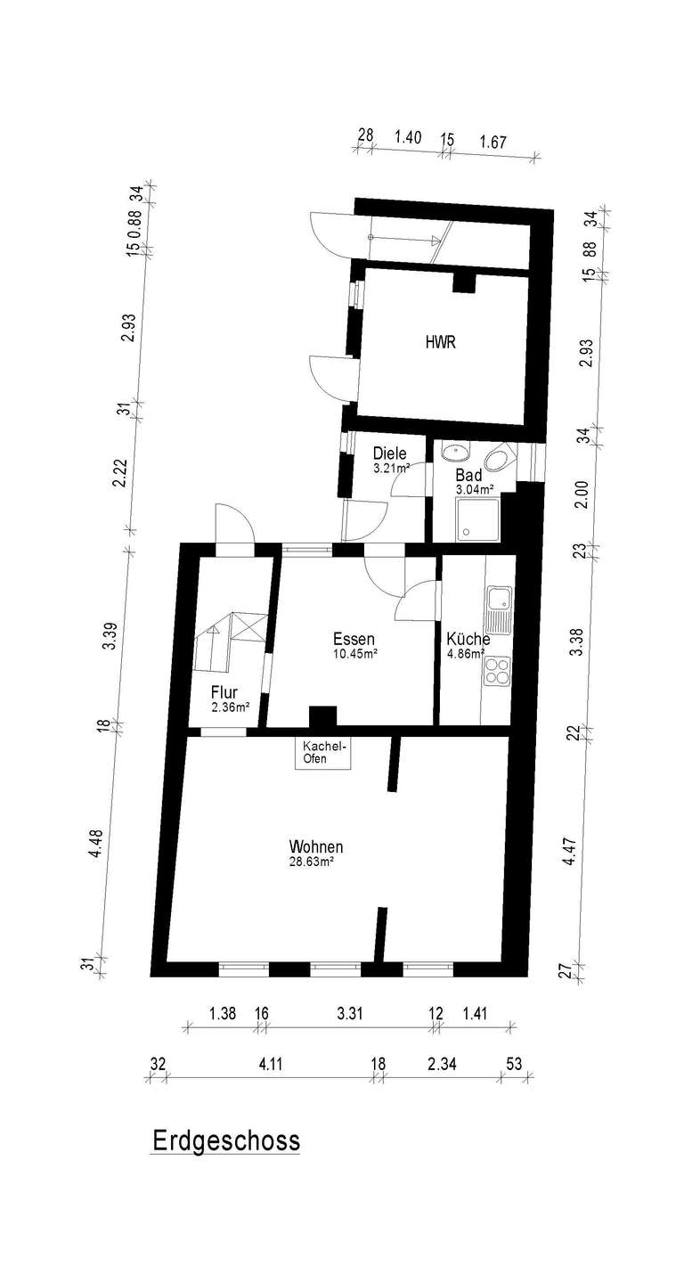 Grundriss EG Einfamilienhaus Dieburg