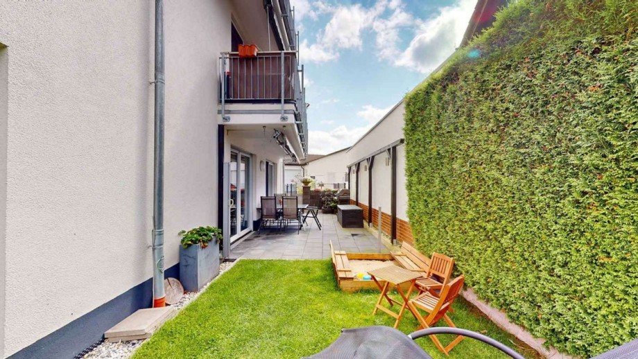 Terrasse mit Garten Terrassenwohnung Eppertshausen