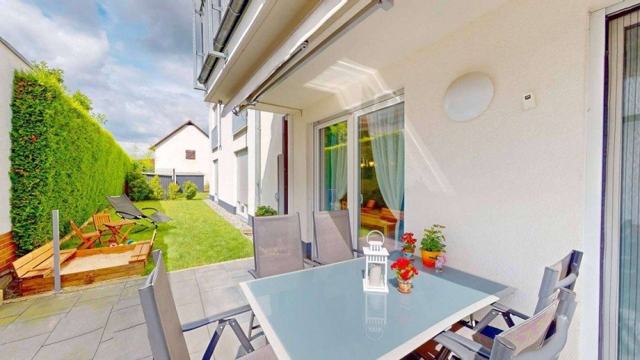 Terrasse mit Garten Terrassenwohnung Eppertshausen