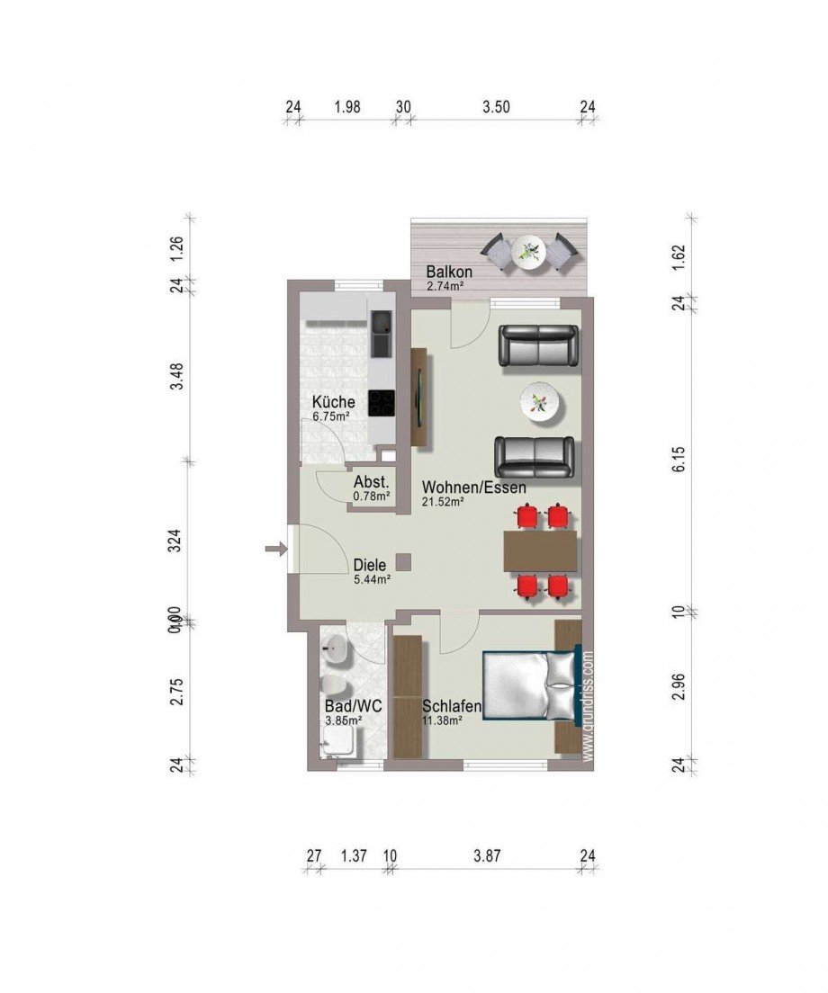 Grundriss Etagenwohnung Offenbach am Main