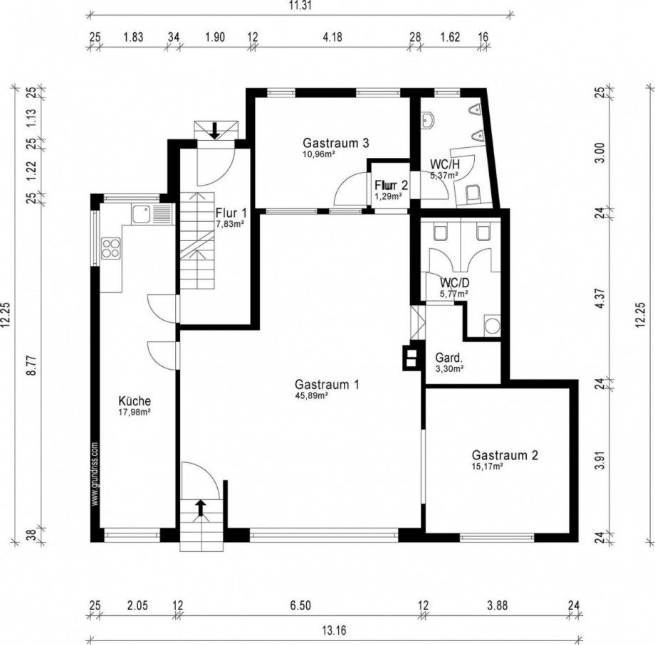 Grundriss EG IST Haus Messel